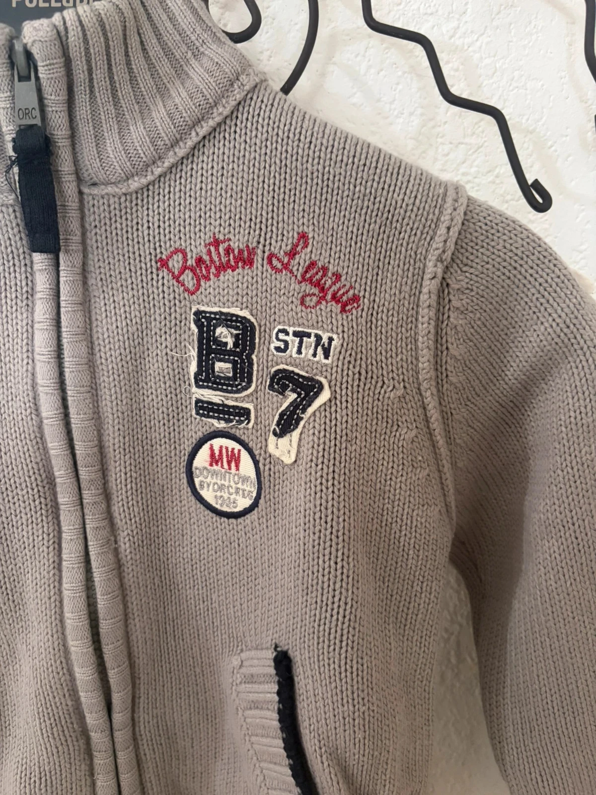 🔵 Gilet zippé estilo "Collège" cinza - Orchestra (5 anos) – photo 3